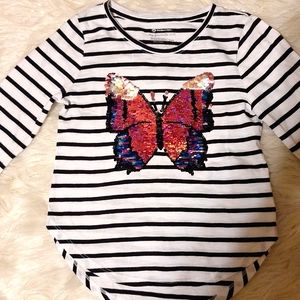 Little Girls Butterfly Top